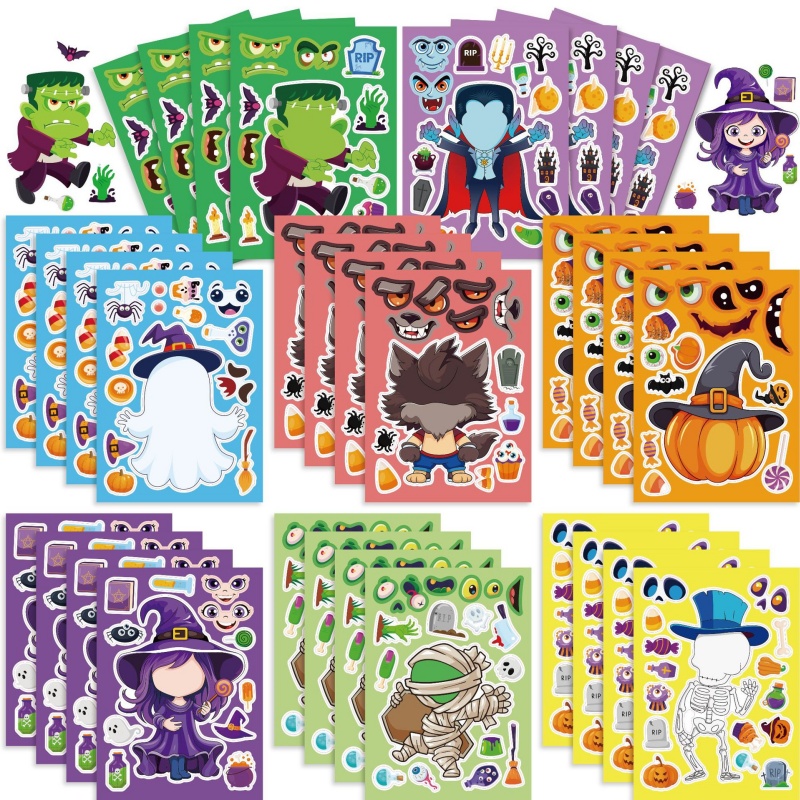 Zombie Party Games - Adesivos de jogos de festa de
