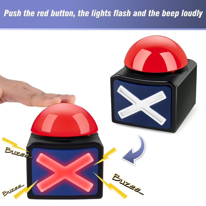 Party Games Easter - Botão Buzzer Luminoso com Som para