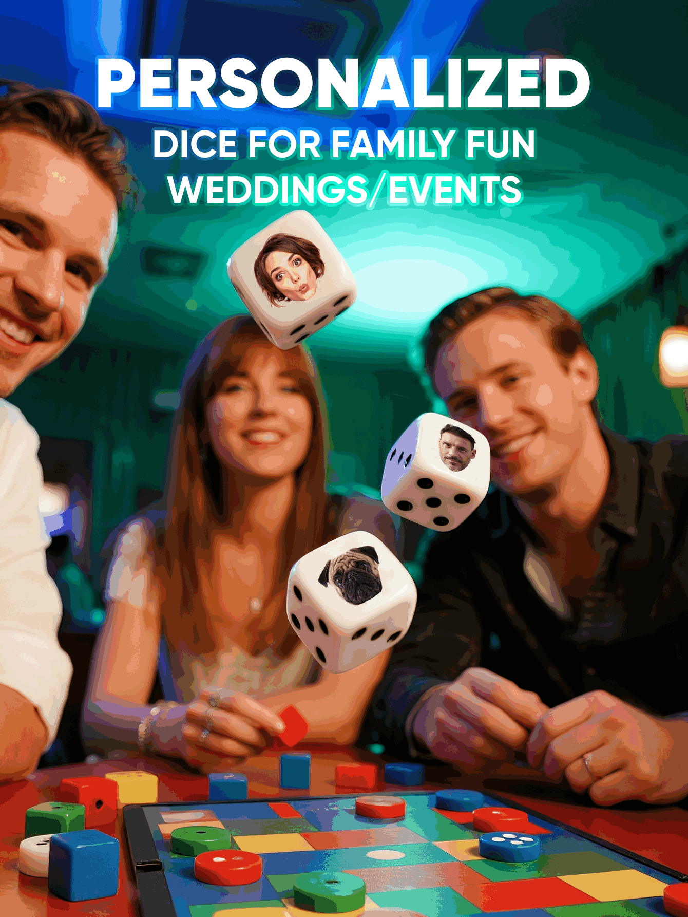 Dado de Rosto Personalizado, D - Party Games Baby Shower avaliação e preço