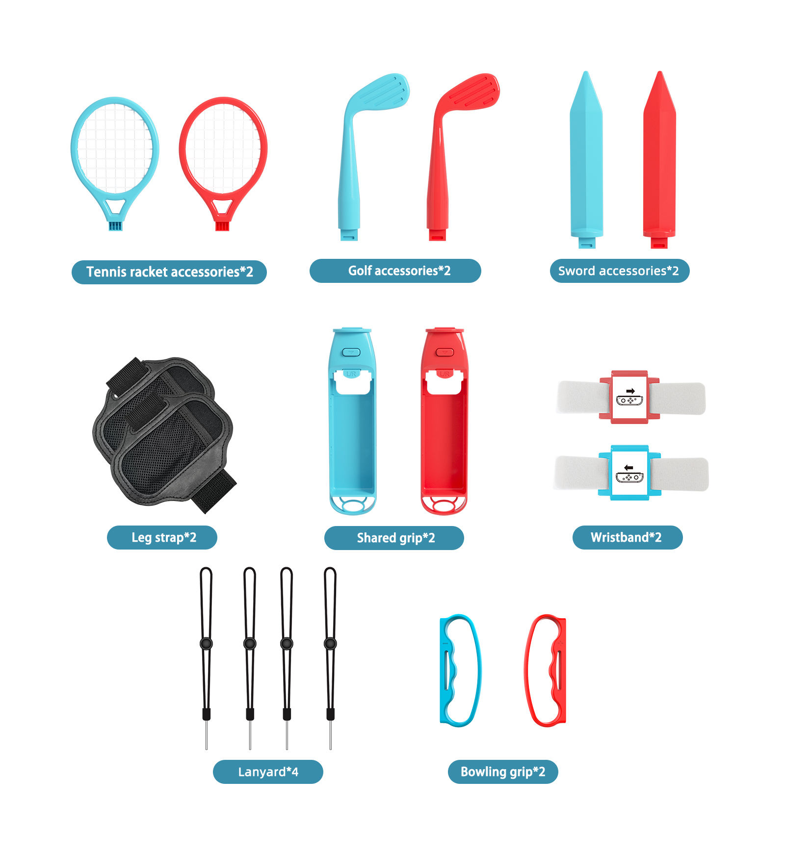 18 em 1 kit de acessórios para - Party Games Nintendo Switch avaliação e preço