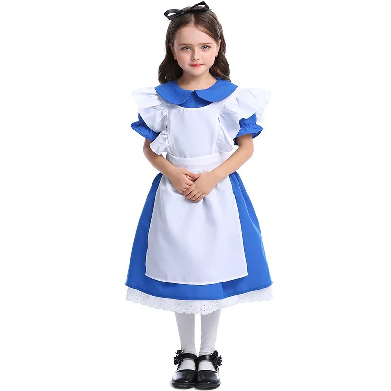 Vestido de Fantasia Azul para  - Party Games Alice In Wonderland avaliação e preço