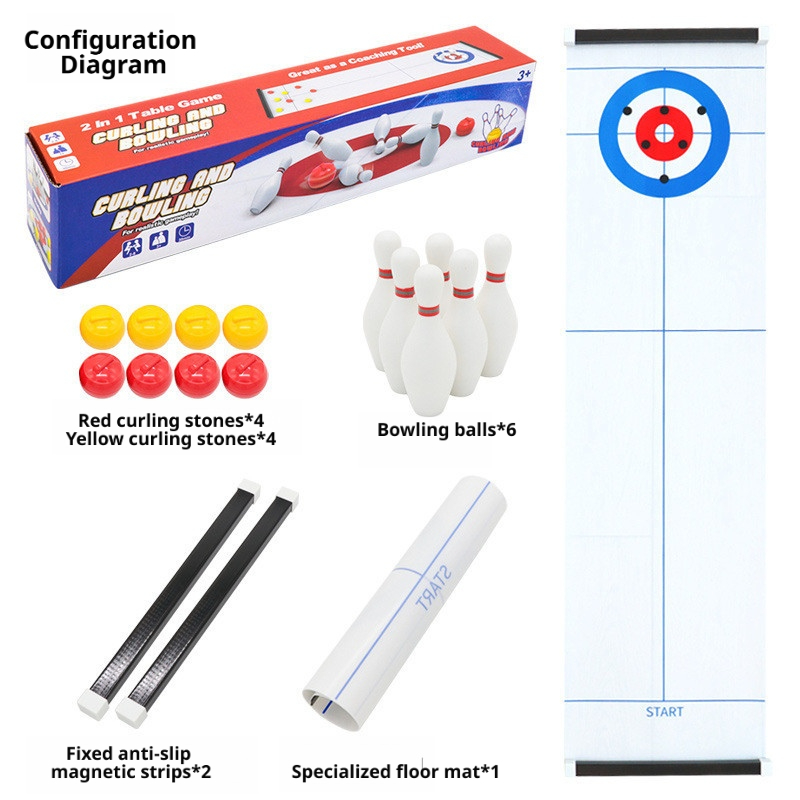 Novo Jogo de Mesa Mini Curling - Party Games For 5 Year Olds Indoors avaliação e preço