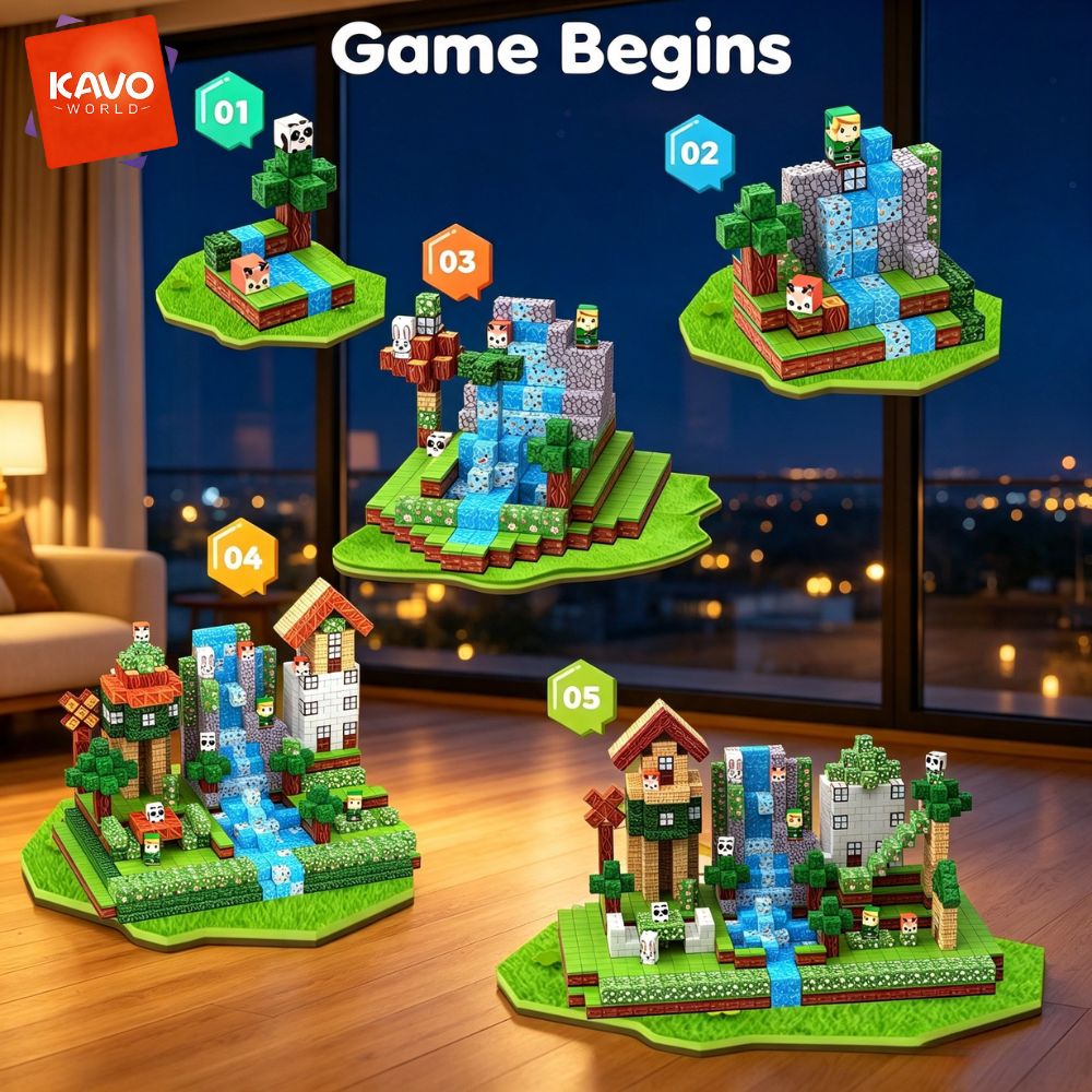 KAVOWORLD 150 peças Blocos de  - Party Games For 5 Year Olds Indoors avaliação e preço