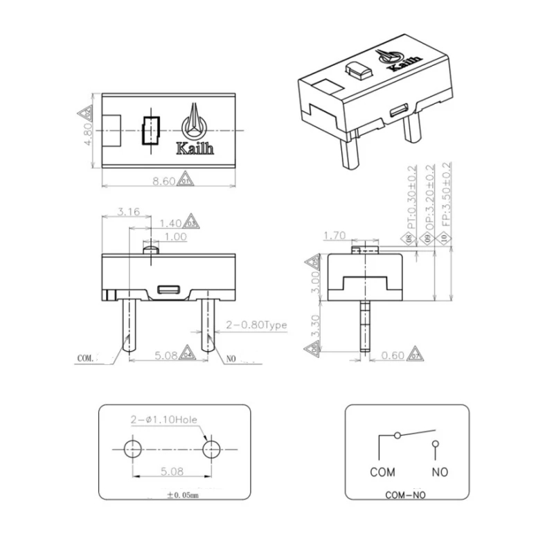 10 pçs kailh micro interruptor - Party Games On Switch avaliação e preço